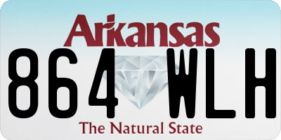 AR license plate 864WLH