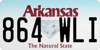 AR license plate 864WLI