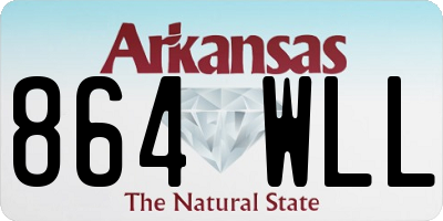 AR license plate 864WLL
