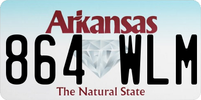 AR license plate 864WLM
