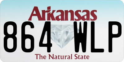 AR license plate 864WLP