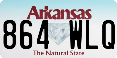 AR license plate 864WLQ