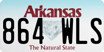 AR license plate 864WLS