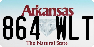 AR license plate 864WLT