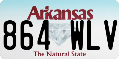 AR license plate 864WLV