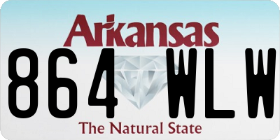 AR license plate 864WLW