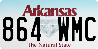 AR license plate 864WMC