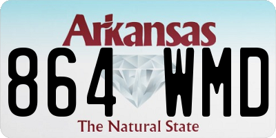 AR license plate 864WMD