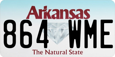 AR license plate 864WME