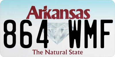AR license plate 864WMF