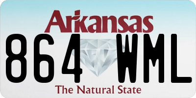 AR license plate 864WML