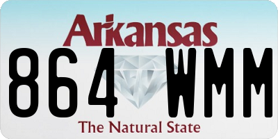 AR license plate 864WMM