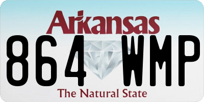 AR license plate 864WMP