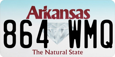 AR license plate 864WMQ