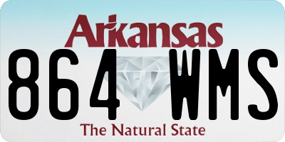 AR license plate 864WMS