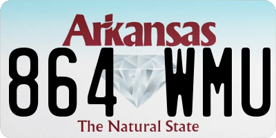 AR license plate 864WMU
