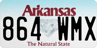 AR license plate 864WMX