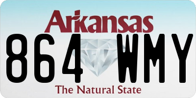 AR license plate 864WMY