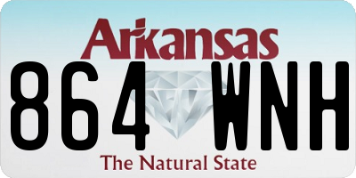 AR license plate 864WNH