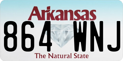 AR license plate 864WNJ