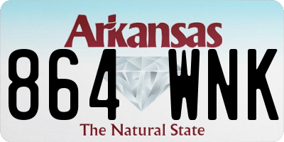 AR license plate 864WNK