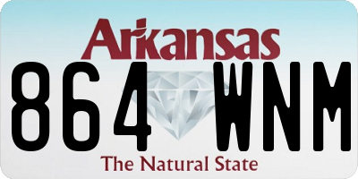AR license plate 864WNM
