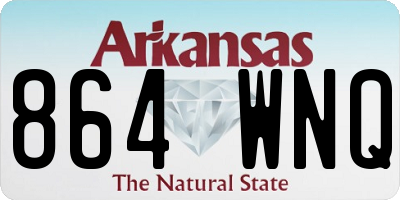 AR license plate 864WNQ