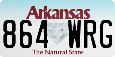 AR license plate 864WRG