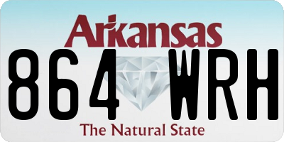 AR license plate 864WRH