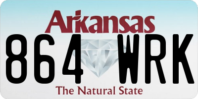 AR license plate 864WRK