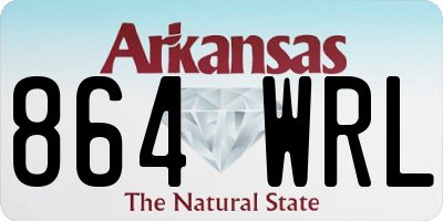 AR license plate 864WRL