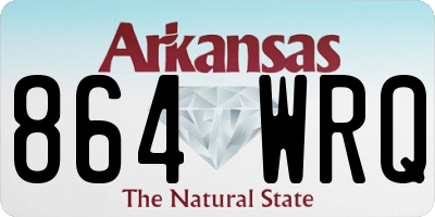 AR license plate 864WRQ