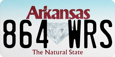 AR license plate 864WRS