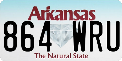 AR license plate 864WRU