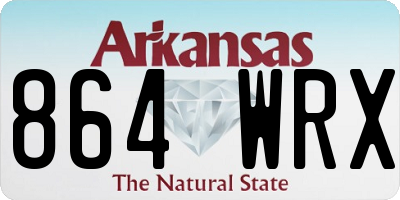 AR license plate 864WRX