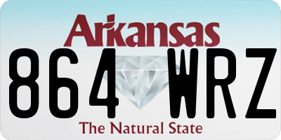 AR license plate 864WRZ