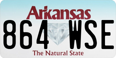 AR license plate 864WSE