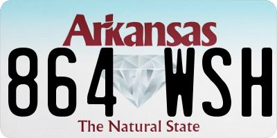 AR license plate 864WSH