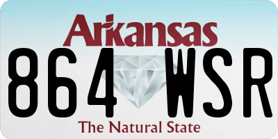 AR license plate 864WSR