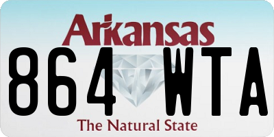 AR license plate 864WTA