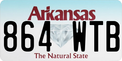 AR license plate 864WTB