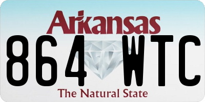 AR license plate 864WTC