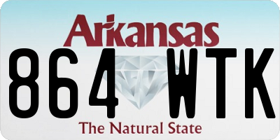 AR license plate 864WTK