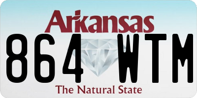 AR license plate 864WTM