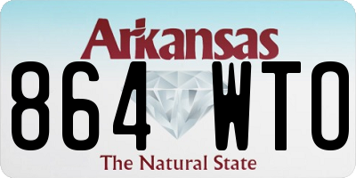 AR license plate 864WTO