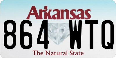 AR license plate 864WTQ