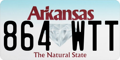 AR license plate 864WTT