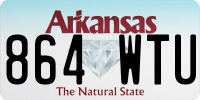 AR license plate 864WTU