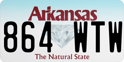 AR license plate 864WTW