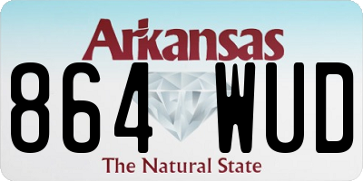 AR license plate 864WUD